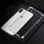 Crystal Clear Stereo Case for iPhone X XR Xs Max 8 7 6 6s Plus Soft Silicone TPU Transparent Ultra Slim Air Cushion Cover Capa